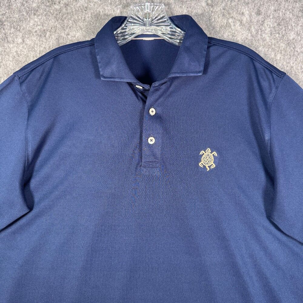 Holderness & Bourne Golf Polo Shirt Mens XL Blue Flaw Has Some Wear On Collar